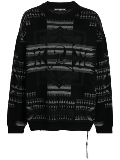 Mastermind Japan Chimayo Cashmere Jumper In Black