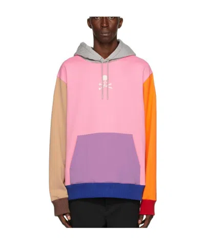 Mastermind Japan Color Matching Hooded Hoodie In Pink