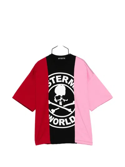 Mastermind Japan Colour-block T-shirt In Pink