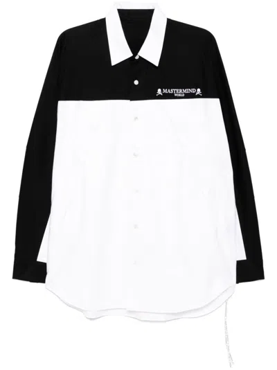 Mastermind Japan Colourblock Shirt In White