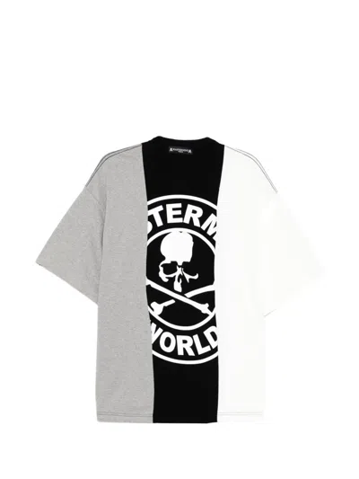 Mastermind Japan Colourblock Skull Graphic T-shirt In Multi