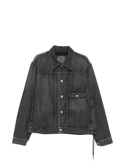 Mastermind Japan Cotton Denim Jacket In Gray