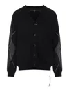Mastermind Japan Cashmere Cardigan With V-neckline And Skull Motif In Black