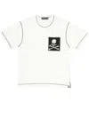 Mastermind Japan White Boxy Cross-stitch T-shirt In White