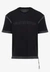Mastermind Japan Short Sleeve T-shirt Graphic Print Drawstring In Black
