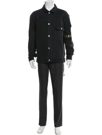 Pre-owned Mastermind Japan Denim Jacket In Gray