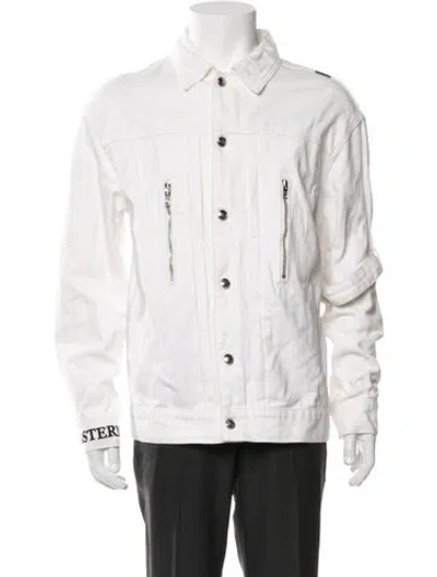 Pre-owned Mastermind Japan Denim Jacket In White