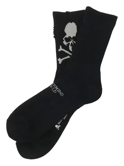 Mastermind Japan Distressed-effect Socks In Black