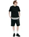 Mastermind Japan Double-layer Logo T-shirt In Black