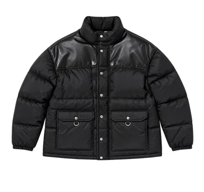 Mastermind Japan Down Jacket With Patch Pockets In Black