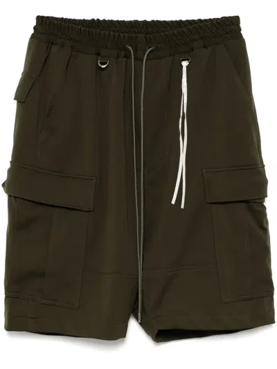 Mastermind Japan Drawstring Cargo Shorts In Green