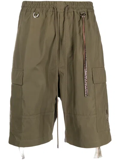 Mastermind Japan Drawstring-waist Cargo Shorts In Green