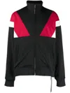 Mastermind Japan Embroidered-logo Colour-block Jacket In Black