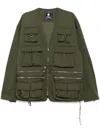 Mastermind Japan Embroidered-logo Military Jackets In Green