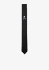Mastermind Japan Skull And Crossbones Slim Tie In Black