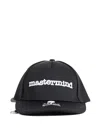 Mastermind Japan Black Mj Stitched Cap In Black