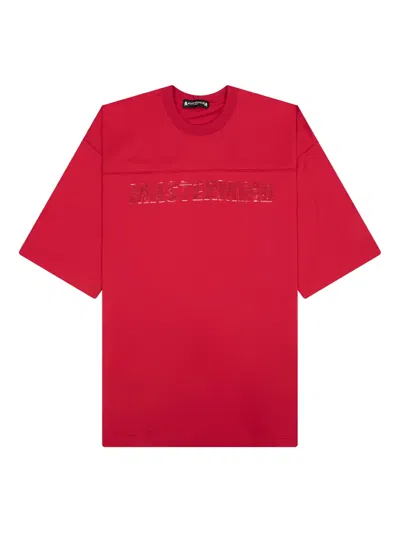 Mastermind Japan Football Crew-neck T-shirt In Red
