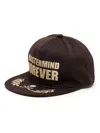 Mastermind Japan Forever Slogan-embroidered Cap In Brown