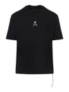 Mastermind Japan Glass Beaded Loopwheel Short Sleeves Tee In Black
