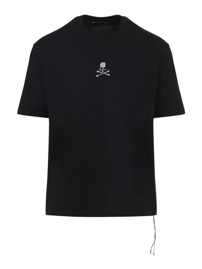 Mastermind Japan Glass Beaded Loopwheel Short Sleeves Tee In Black