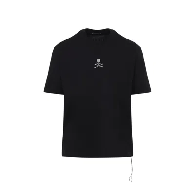 Mastermind Japan Glass Beaded Loopwheel Ss Tee In Black