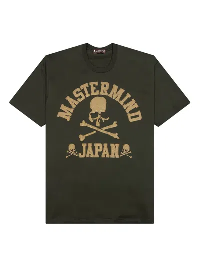 Mastermind Japan Glitter Skull-print T-shirt In Green