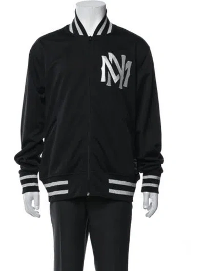 Pre-owned Mastermind Japan Graphic Print Bomber Jacket In Black