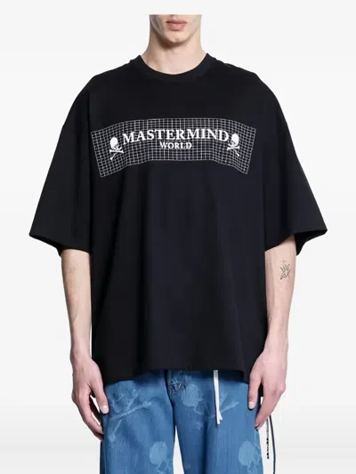 Mastermind Japan Graphic-print Cotton T-shirt In Black