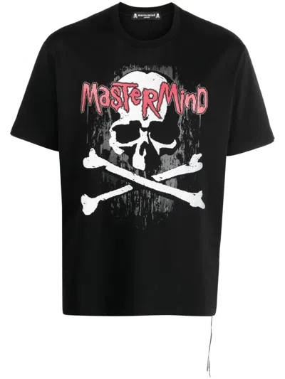 Mastermind Japan Graphic-print Cotton T-shirt In Black