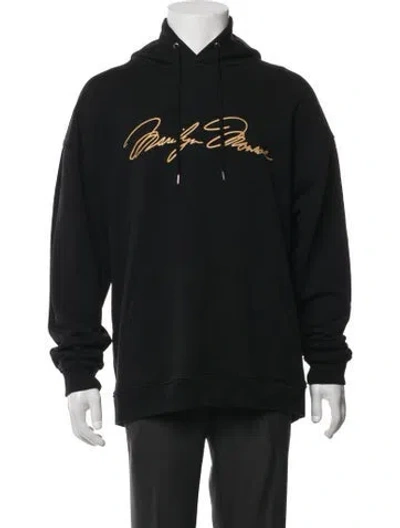Pre-owned Mastermind Japan Graphic Print Crew Neck Hoodie In Black