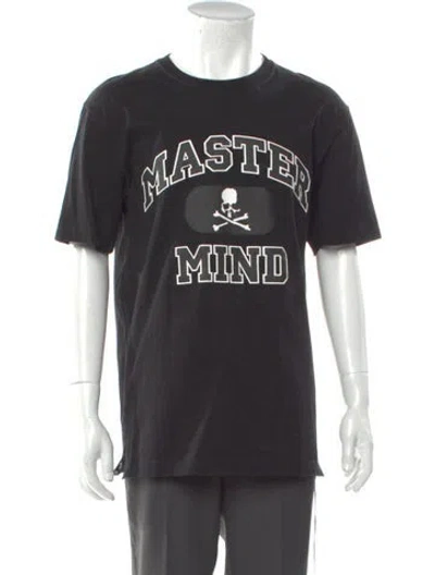 Pre-owned Mastermind Japan Graphic Print Crew Neck T-shirt In Black