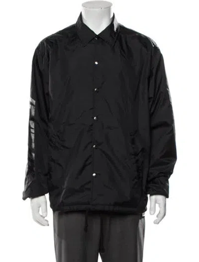 Pre-owned Mastermind Japan Graphic Print Jacket In Black