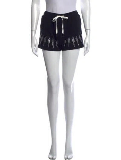 Pre-owned Mastermind Japan Graphic Print Mini Shorts In Black