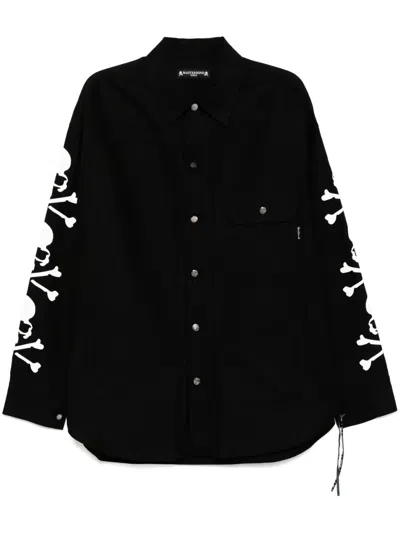 Mastermind Japan Graphic-print Shirt Jacket In Black