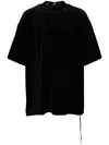 Mastermind Japan Logo-embroidered Velour T-hirt In Black