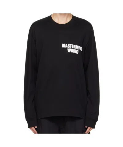 Mastermind Japan Graphic Print T-shirt In Black