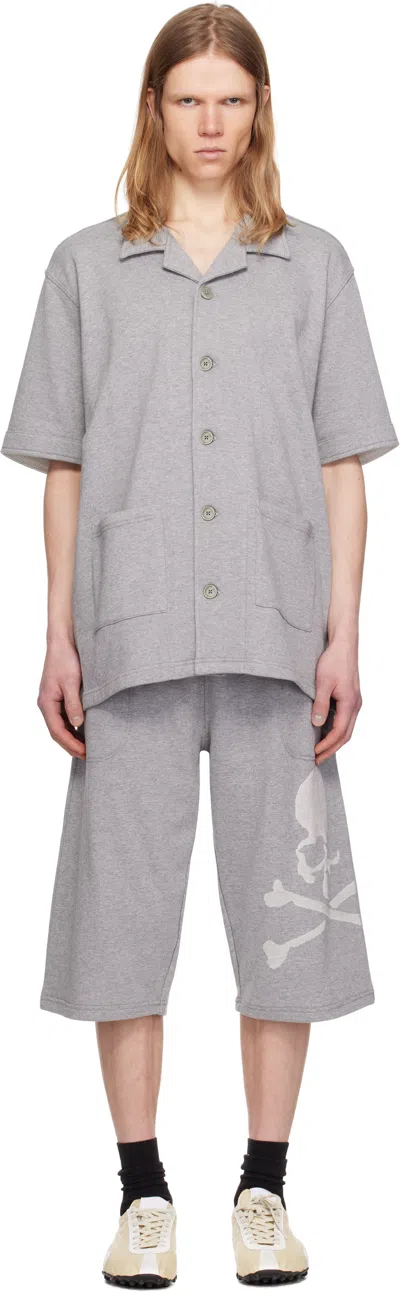 Mastermind Japan Gray Short Sleeve Pyjama Set In Top Gray