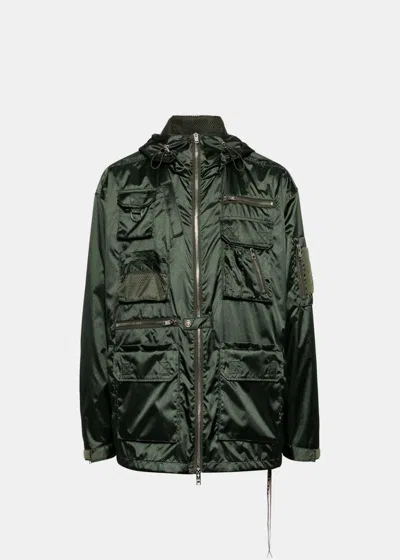 Mastermind Japan Hooded Military Jacket In Olive