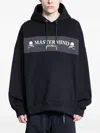 Mastermind Japan Grid-motif Long-sleeve Hoodie In Black