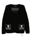 Mastermind Japan Hand Knitted Cardigan In Black