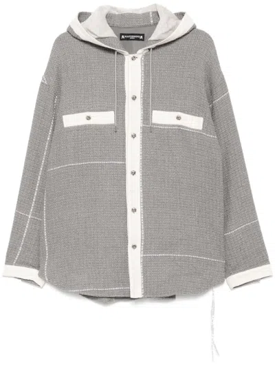 Mastermind Japan Hooded Jacket In Grey