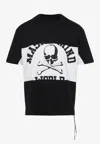 Mastermind Japan Mastermind World Horizontal Blocked Mini Short Sleeve Tee In Black