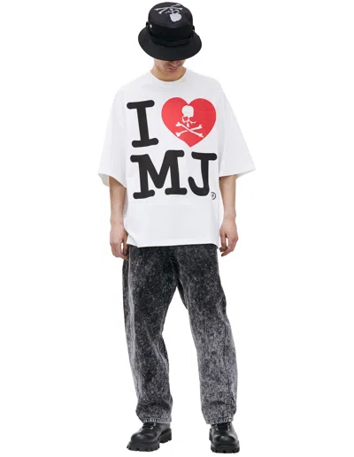 Mastermind Japan Printed Cotton-jersey T-shirt In White