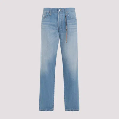 Mastermind Japan Indigo Blue Cotton Slim Waist Jeans