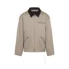 Mastermind Japan Mj Aviator Corduroy-collar Cotton Jacket In Neutral