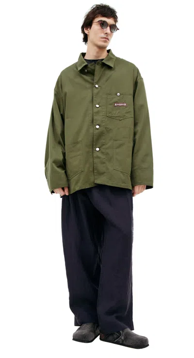 Mastermind Japan Jacket With Patch Pocket In Green