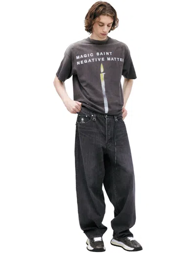 Mastermind Japan Jeans With Patches In Black