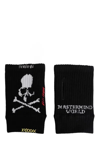 Mastermind Japan Knitted Arm Wamers In Black