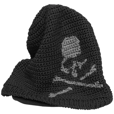 Mastermind Japan Knitted Hat With Logo In Black