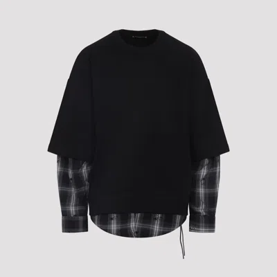 Mastermind Japan Layered Sweatshirt In Black